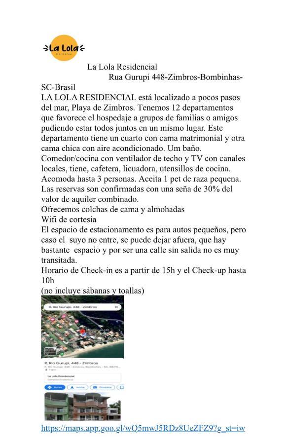 La Lola Residencial Apartment Bombinhas Exterior foto