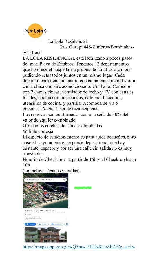 La Lola Residencial Apartment Bombinhas Exterior foto